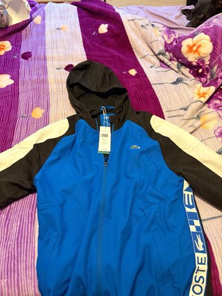 Chaqueta Lacoste Azul y Negra Talla S