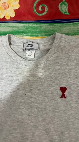 Camiseta Ami Paris Gris Talla XS
