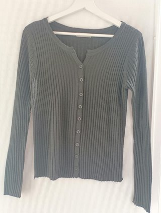 Rebeca punto acanalado negra - Talla S