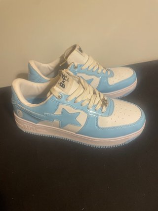 Zapatillas Bapesta Azul y Blanco