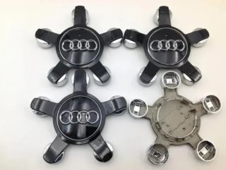 Centro de rueda Audi estrella negro