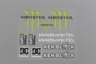 Juego de vinilos pegatinas Monster ken block