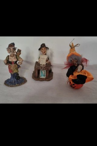 3 Figuras Brujas Vintage 1995