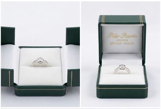 Anillo Oro Blanco Diamantes 0,09ct Pilar Rambla