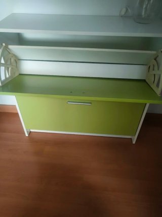 Mueble zapatero con dos estantes