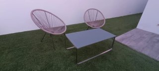 Mesa baja de terraza / centro – Acero Inoxidable