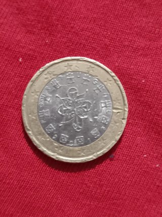 Moneda Euro Portugal Defectuosa