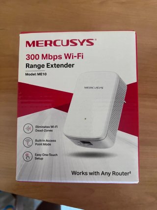 Repetidor Wi-Fi MERCUSYS 300 Mbps ME10