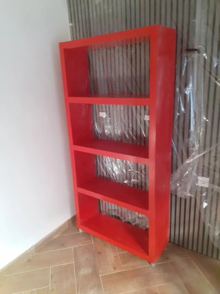 Estantería Pop Rojo Brillante