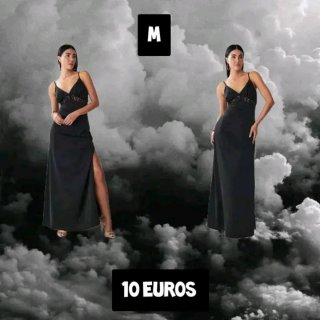 Vestido de fiesta largo negro