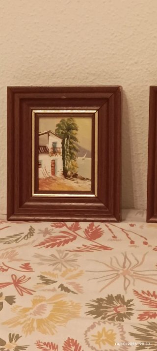 Cuadros decorativos de madera y tela