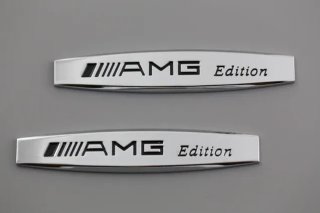 Emblema logo AMG edition Mercedes cromado