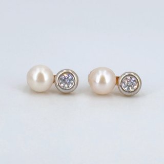 Pendientes de Oro 18k - (750), 3.05gr, Combinado