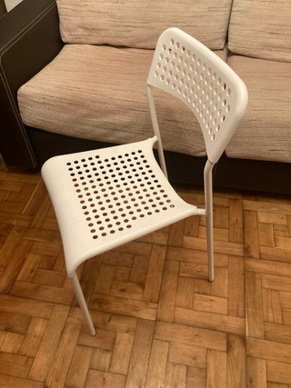 4 Sillas Ikea Blancas Perforadas