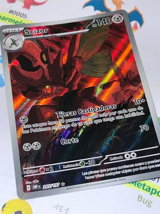Carta Pokémon TCG Scizor OBF es 205/197
