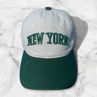 Cappello New York Bianco-Verde taglia unica-nuovo