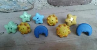 Set di 9 Maniglie per Mobili per Bambini