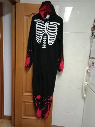 Mono esqueleto Halloween talla única