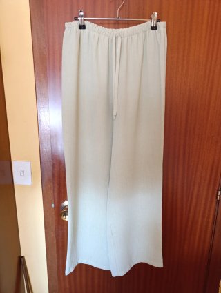 Pantalón palazzo verde