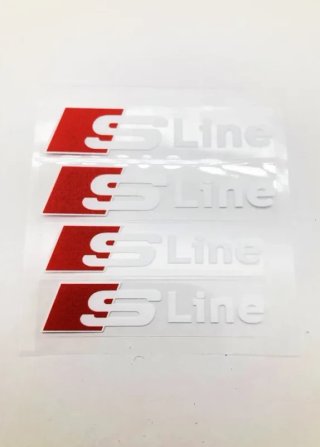 Vinilo pinzas de freno Audi S-Line blanco
