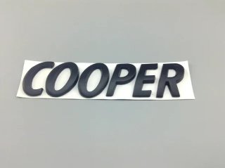 Emblema letras Cooper para Mini negro