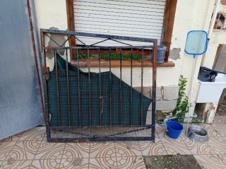Puerta de Hierro Forjado Doble