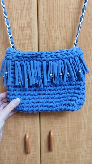Bolso Bandolera Zara Kids Azul de Trapillo