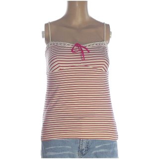 Mango Top Blusa Da Donna Taglia S Bianco Righe