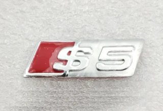 Logo Audi S5 26 x 9 mm plata