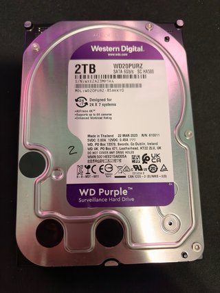 Disco Duro WD Purple 2TB HDD SATA