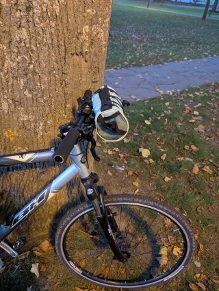 Bolsa verde de Manillar o cuadro para Bicicleta