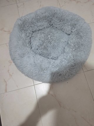Cama para gato/perro suave gris