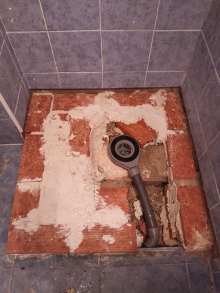Cambio de plato de ducha.