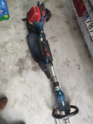 Vibrador de olivos de gasolina