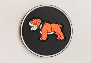 Posavasos bulldog Mini engomados 75 mm