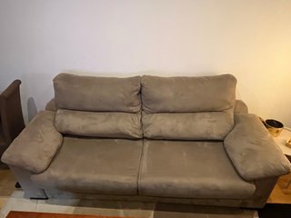 Sofá cama de tela 1,60 m sistema italiano