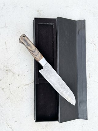 Cuchillo Santoku Profesional Acero Damasco 30 cm