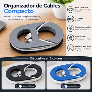 Organizador de Cables Compacto 3D