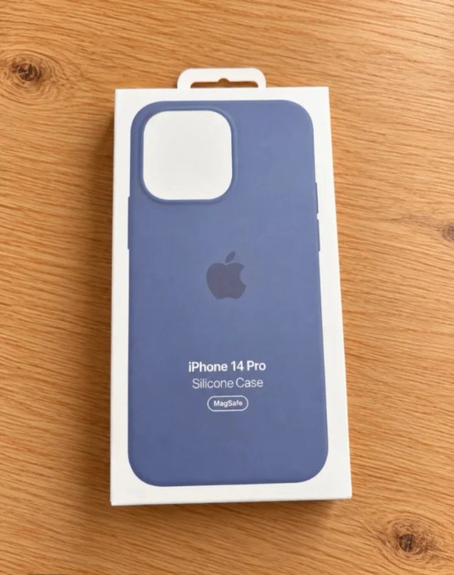 Funda iPhone 14 Pro Silicona MagSafe Azul Tormenta