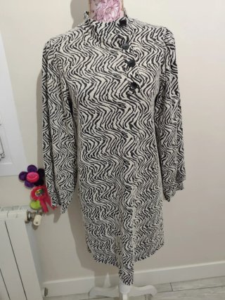 Vestido estampado cebra