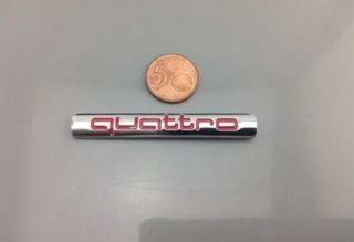 Emblema Audi Quattro logo rojo Q5 Q7
