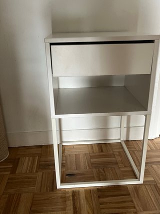 Mesilla de noche Ikea blanca