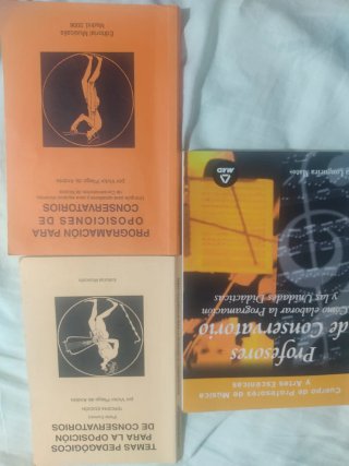 Libros para Oposiciones de Conservatorio.