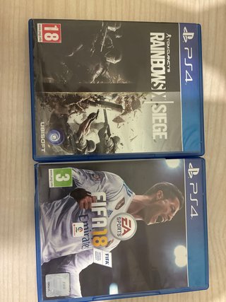 Pack 2 Juegos PS4: FIFA 18 y Rainbow Six Siege