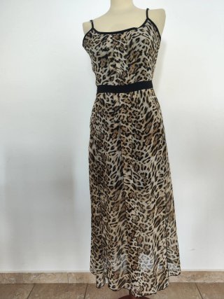 Abito lungo animalier