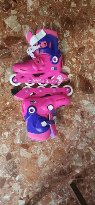 Patines rosas y morados talla 34-36