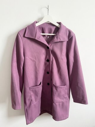 Chaqueta de abrigo morada
