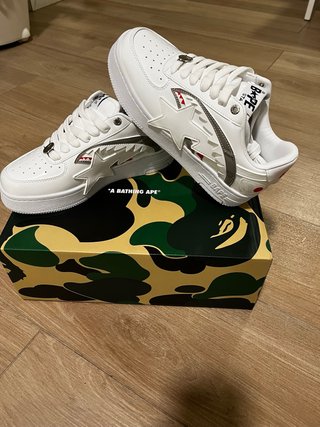 Zapatillas A Bathing Ape Bape Sta Blancas