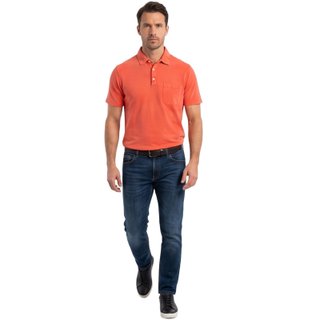 Men's Orange Short Sleeve Polo Shirt Made in