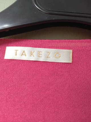 Maxi chaqueta rosa Takezo